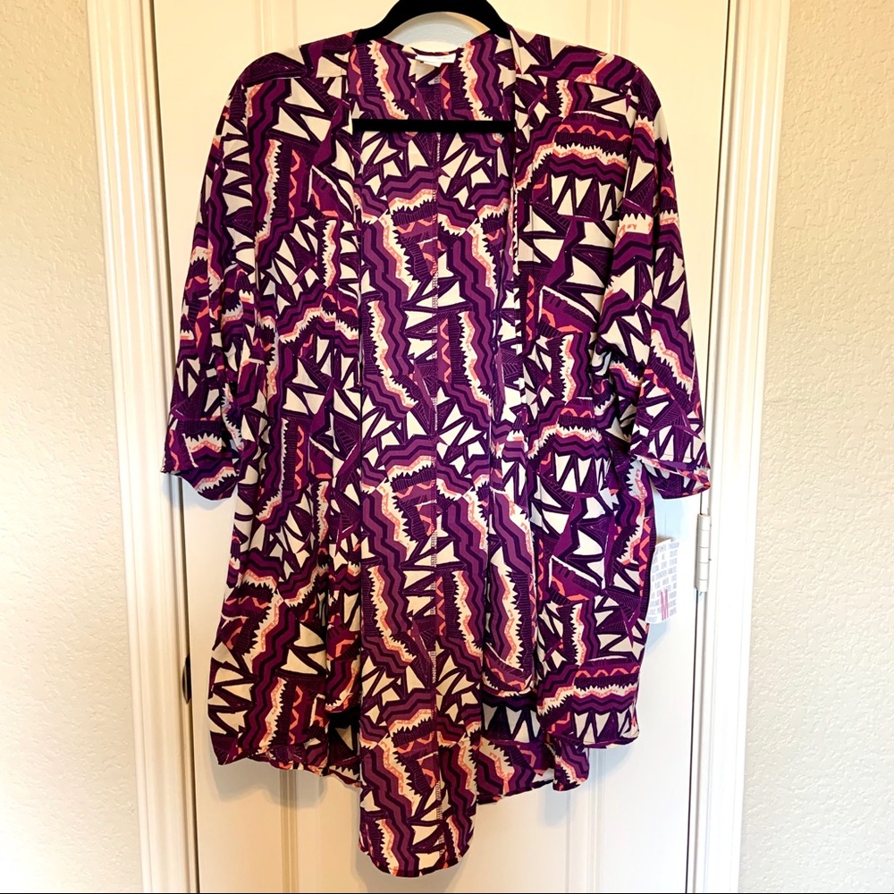 LuLaRoe Patterned Lindsay Kimono